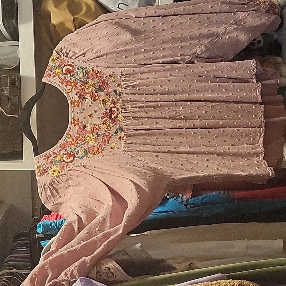 GORGEOUS embroidered top with dots